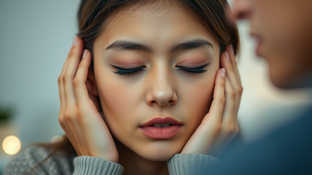 partner supporting neurodivergent individual with sensory sensitivities in a softly lit room using communication strategies neurodiverse couples